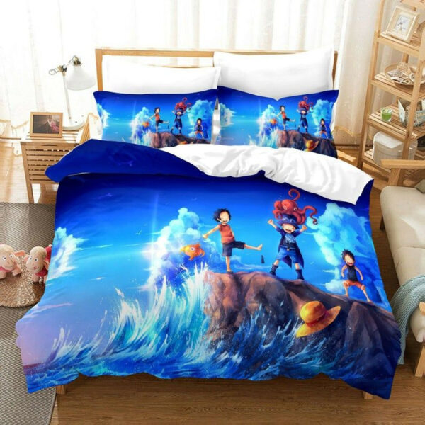 Housse De Couette One Piece 6 Personnages Parure de lit Ensemble De Literie