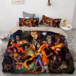 Housse De Couette Pokemon Pikachu Tous Les Personnages 2 Parure de lit Ensemble De Literie
