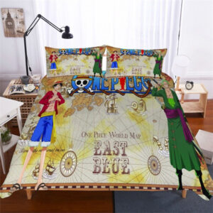 Housse De Couette One Piece 1 Carte Du Monde One Piece Parure de lit Ensemble De Literie