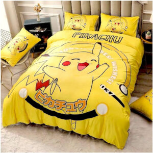 Housse De Couette Pikachu Pokémon 11 Parure de lit Ensemble De Literie