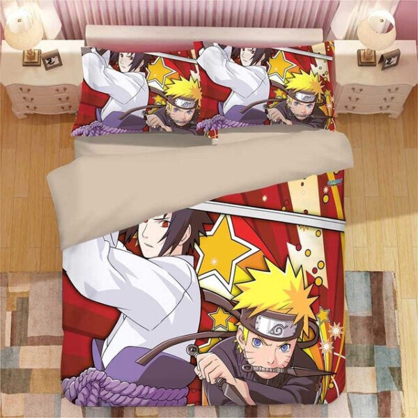 Housse De Couette Anime Naruto 17 Parure de lit Ensemble De Literie