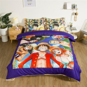 Housse De Couette One Piece 39 Luffy Et Ses Amis Parure de lit Ensemble De Literie