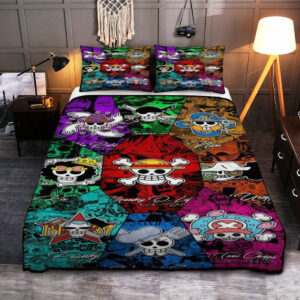 Housse De Couette Anime One Piece Anime One Piece Parure de lit Ensemble De Literie