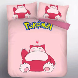 Housse De Couette Pokemon Ronflex 3 Parure de lit Ensemble De Literie