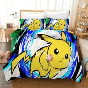 Housse De Couette Pokémon Pikachu 022 Parure de lit Ensemble De Literie