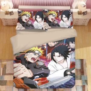 Housse De Couette Anime Naruto 18 Parure de lit Ensemble De Literie
