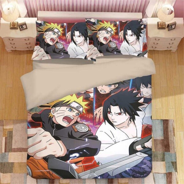 Housse De Couette Anime Naruto 18 Parure de lit Ensemble De Literie