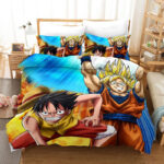 Housse De Couette One Piece Contre Dragon Ball Parure de lit Ensemble De Literie