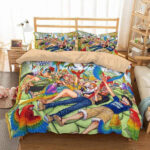 Housse De Couette One Piece 21 Luffy Et Ses Amis Parure de lit Ensemble De Literie