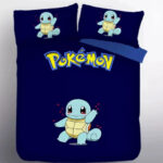 Housse De Couette Pokemon Carapuce Parure de lit Ensemble De Literie