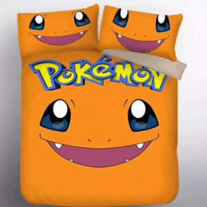 Housse De Couette Pokemon Salamèche Parure de lit Ensemble De Literie