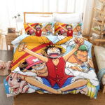 Housse De Couette One Piece 44 Luffy Et Ses Amis Parure de lit Ensemble De Literie