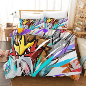Housse De Couette Pokemon Pikachu 9 Parure de lit Ensemble De Literie
