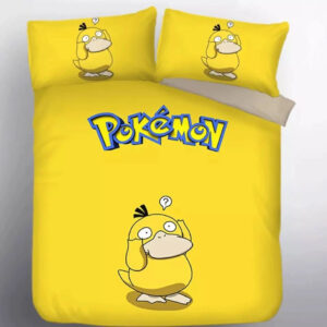 Housse De Couette Pokemon Psykokwak 3 Parure de lit Ensemble De Literie