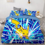 Housse De Couette Pokemon Pikachu 16 Parure de lit Ensemble De Literie