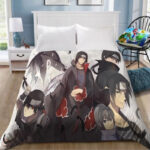 Housse De Couette Naruto Uzumaki Naruto 12 Akatsuki Parure de lit Ensemble De Literie