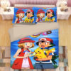 Housse De Couette Pikachu Pokémon Satoshi Personnages Parure de lit Ensemble De Literie