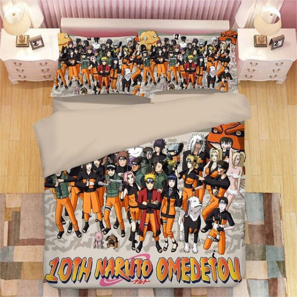 Housse De Couette Anime Naruto 14 Parure de lit Ensemble De Literie
