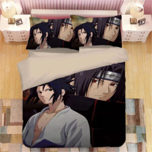 Housse De Couette Naruto Uchiwa Itachi 2 Parure de lit Ensemble De Literie