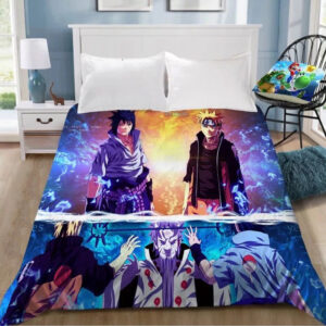 Housse De Couette Naruto Uzumaki Naruto 14 Naruto Et Sasuke Parure de lit Ensemble De Literie