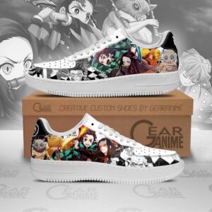 Baskets Air Force 1 Demon Slayer – Style mixte manga – Design original