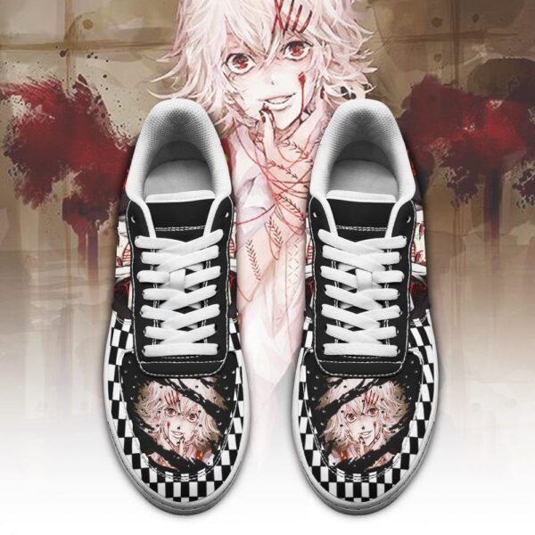 Baskets Air Force 1 Juuzou – Tokyo Ghoul – Motif damier – Image 2