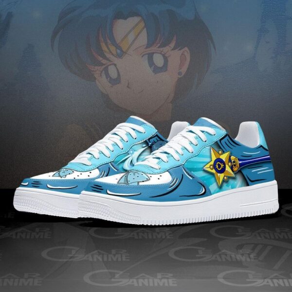 Baskets Air Force 1 Sailor Mercury – Sailor Moon – Image 2