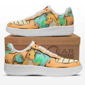 Baskets Air Force 1 Dracolosse – Pokémon – Style tropical animé