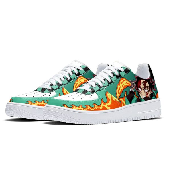 Baskets Air Force 1 Tanjiro Fureur sanglante – Demon Slayer – Image 4