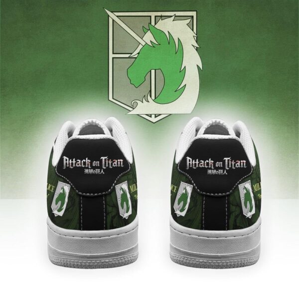 Baskets Air Force 1 Slogan Militaire – L’Attaque des Titans – Image 3