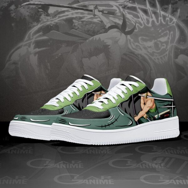 Baskets Air Force 1 Zoro – Santōryū – One Piece – Image 2