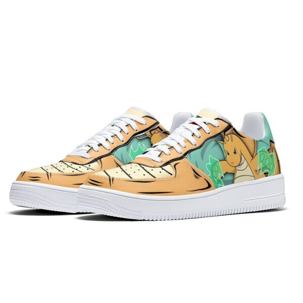 Baskets Air Force 1 Dracolosse – Pokémon – Style tropical animé – Image 4