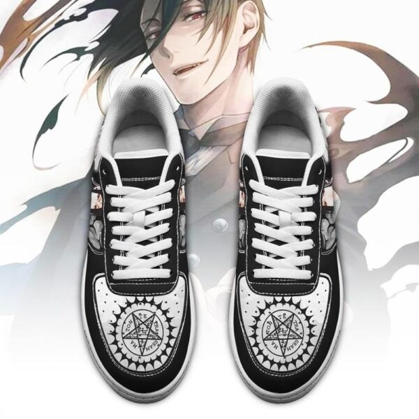 Baskets Air Force 1 Black Clover – Sebastian Michaelis – Image 2
