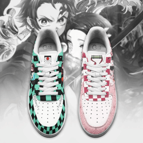 Baskets Air Force 1 Tanjiro & Nezuko – Demon Slayer – Image 4