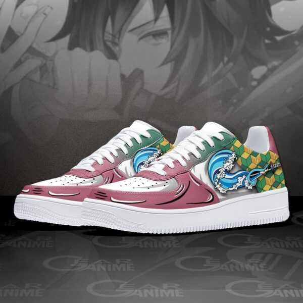 Baskets Air Force 1 Giyu Tomioka – Demon Slayer – Souffle de l’eau – Image 2