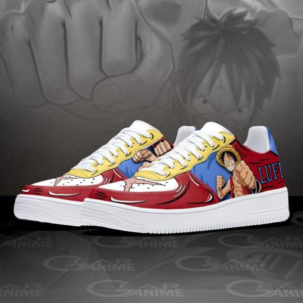 Baskets Air Force 1 Luffy Gomu Gomu – One Piece – Chaussures d’anime – Image 2