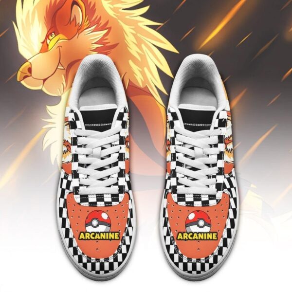 Baskets Air Force 1 Arcanin – Pokémon – Motif damier – Image 2