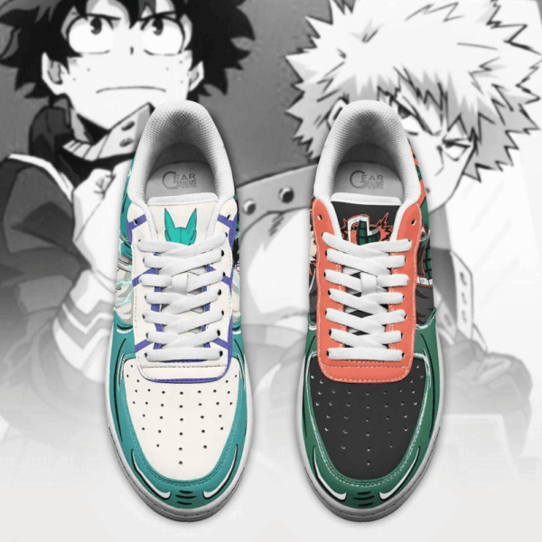 Baskets Air Force 1 Bakugo & Deku – My Hero Academia – Image 4