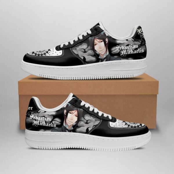 Baskets Air Force 1 Black Clover – Sebastian Michaelis