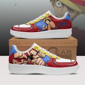 Baskets Air Force 1 Luffy Gomu Gomu – One Piece – Chaussures d’anime