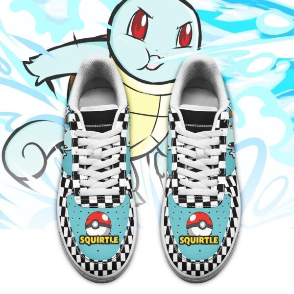 Baskets Air Force 1 Carapuce – Pokémon – Motif damier – Image 2