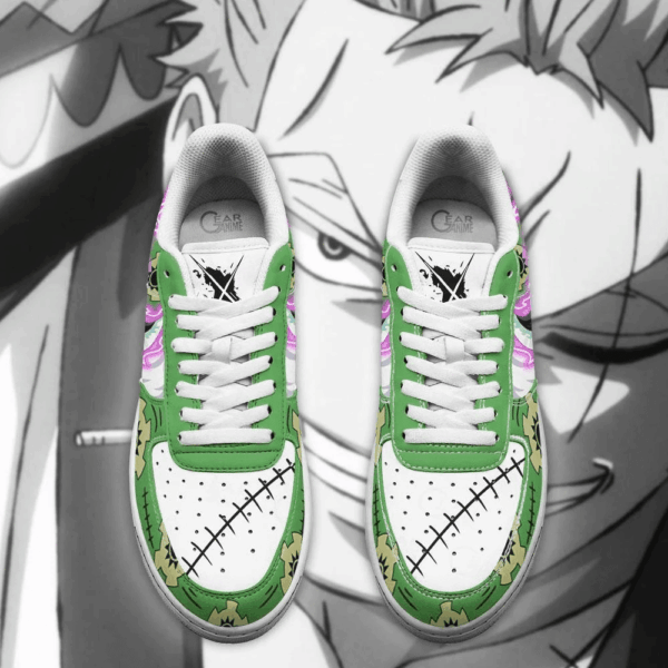 Baskets Air Force 1 Zoro – Lame Enma – Arc Wano – One Piece – Image 4