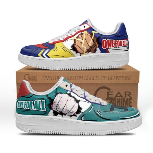 Baskets Air Force 1 All Might & Deku – My Hero Academia