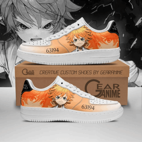 Baskets Air Force 1 Emma – The Promised Neverland – Cadeau pour fans d’anime
