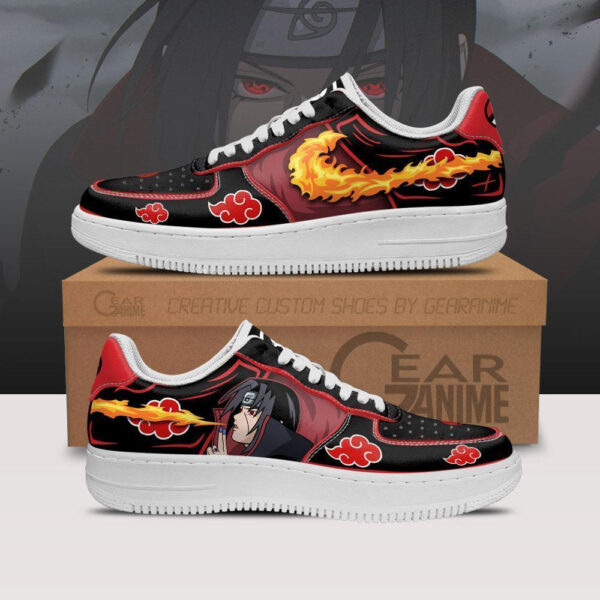Baskets Air Force 1 Itachi – Jutsu boule de feu 02 - Baskets Naruto