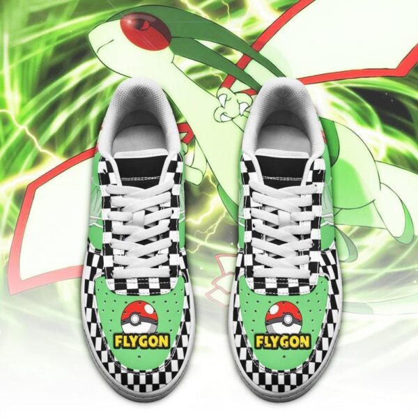 Baskets Air Force 1 Libégon – Pokémon – Motif damier – Image 2