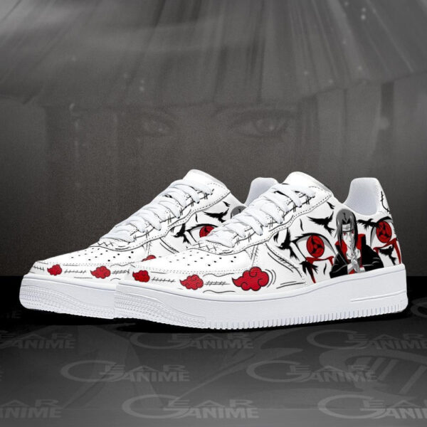 Baskets Air Force 1 Itachi – Yeux du Sharingan – Chaussures d’anime - Baskets Naruto – Image 2