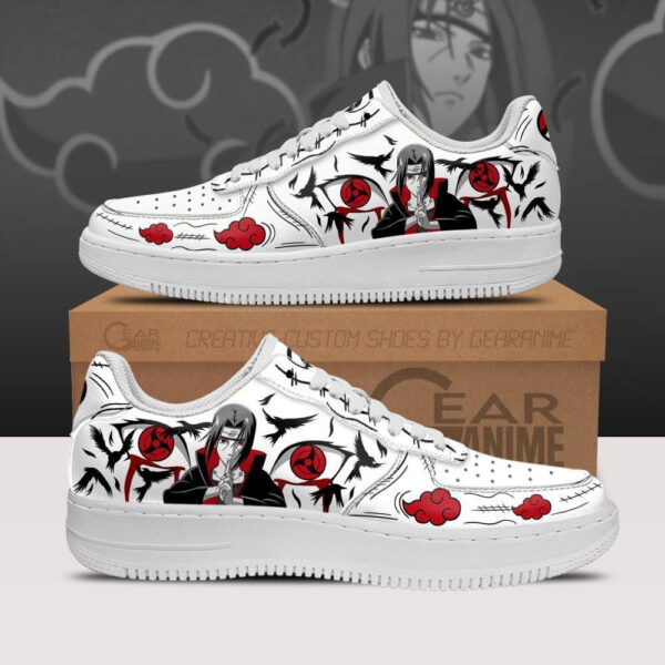 Baskets Air Force 1 Itachi – Yeux du Sharingan – Chaussures d’anime - Baskets Naruto