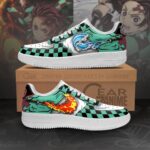 Baskets Air Force 1 Tanjiro – Eau & Respiration solaire – Demon Slayer