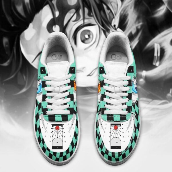 Baskets Air Force 1 Tanjiro – Eau & Respiration solaire – Demon Slayer – Image 3